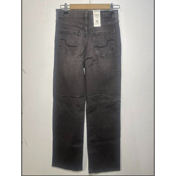 439 Women’s High-Rise Straight Leg Jeans Gray Denim Classic Signature - Picture 3 of 4